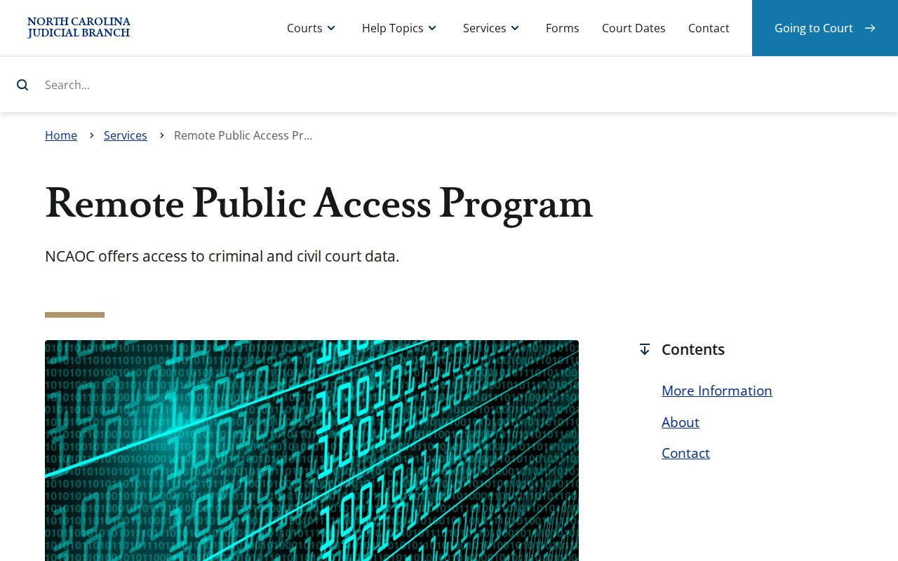 Hyde County case lookup remote public access information