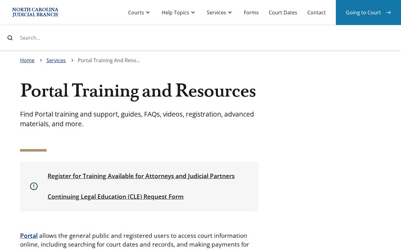 Hyde County case lookup Portal training and Register of Actions