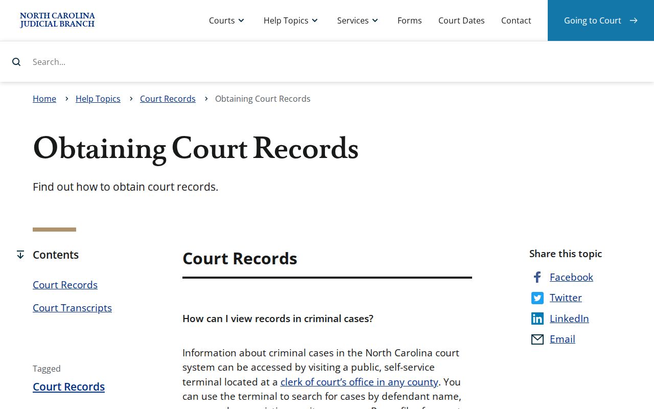 Hyde County court record guidance source